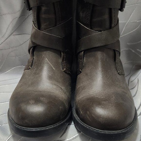 Clarks Leather Mid-calf Lined with side zipper size 38 - Picture 5 of 14